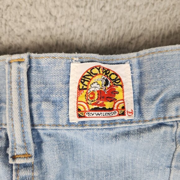 Vintage Fancy Props by Wilkins Bell Bottom Jeans Womens 26x27 Wide Leg 70s Flare - Picture 3 of 11